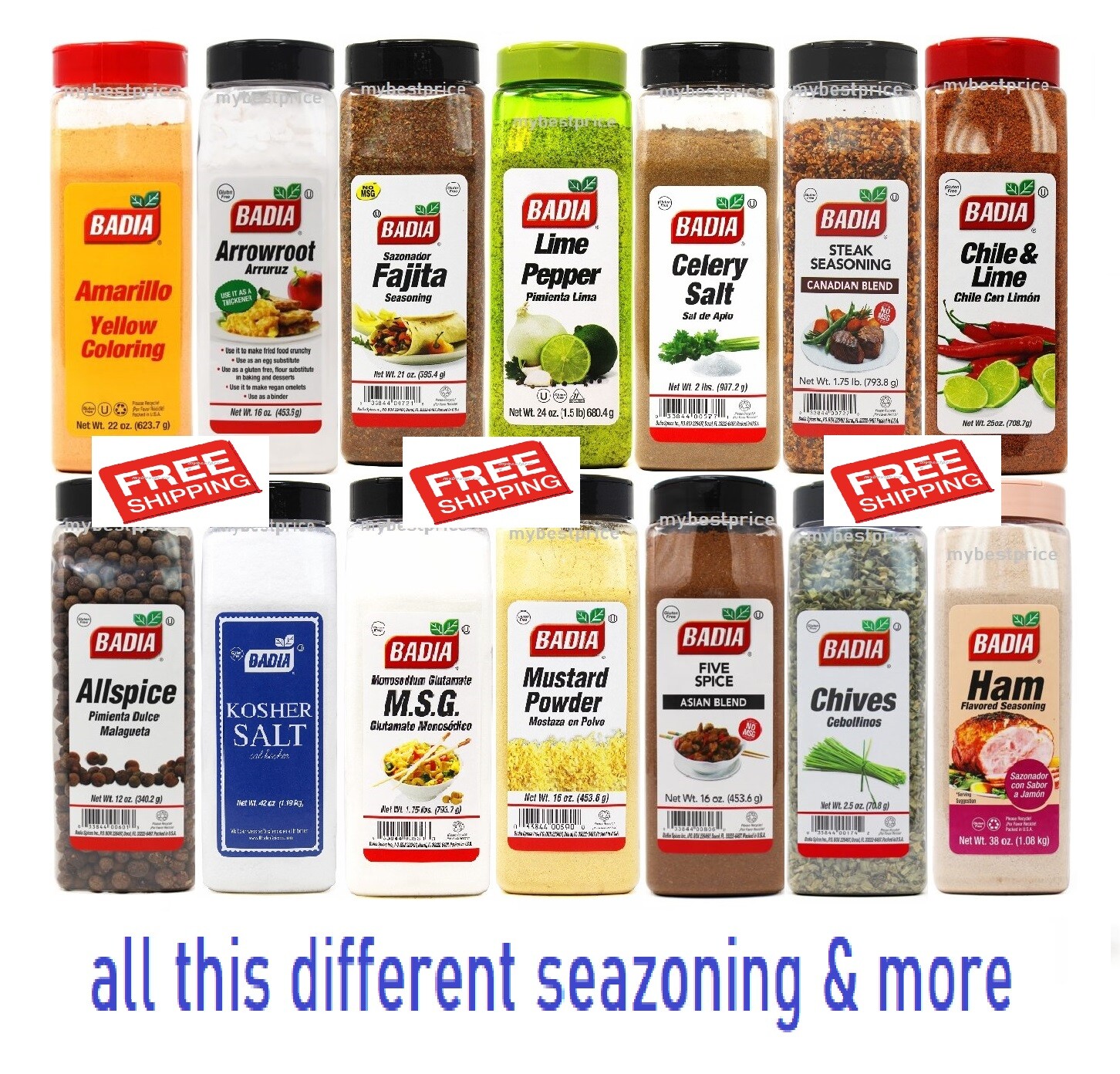 Badia Herbs, Spices,seasonings & extracts,sazones specias y extractos sazon