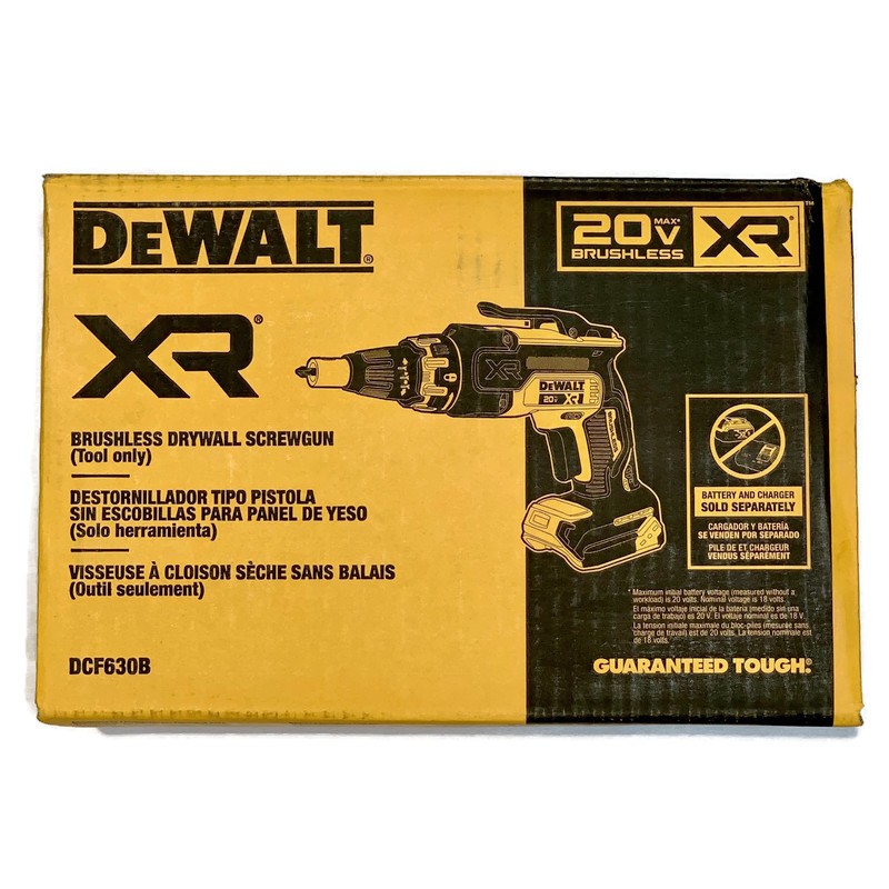 DEWALT DCF630B 20V MAX XR Cordless Brushless Drywall Screwgun TOOL ONLY
