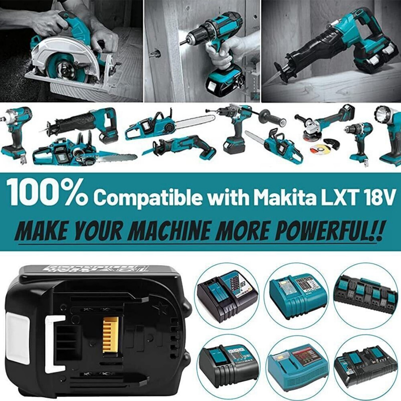 2 Pack 9.0Ah 18V For Makita LXT Lithium-Ion BL1830 BL1850 BL1860 Tool Battery