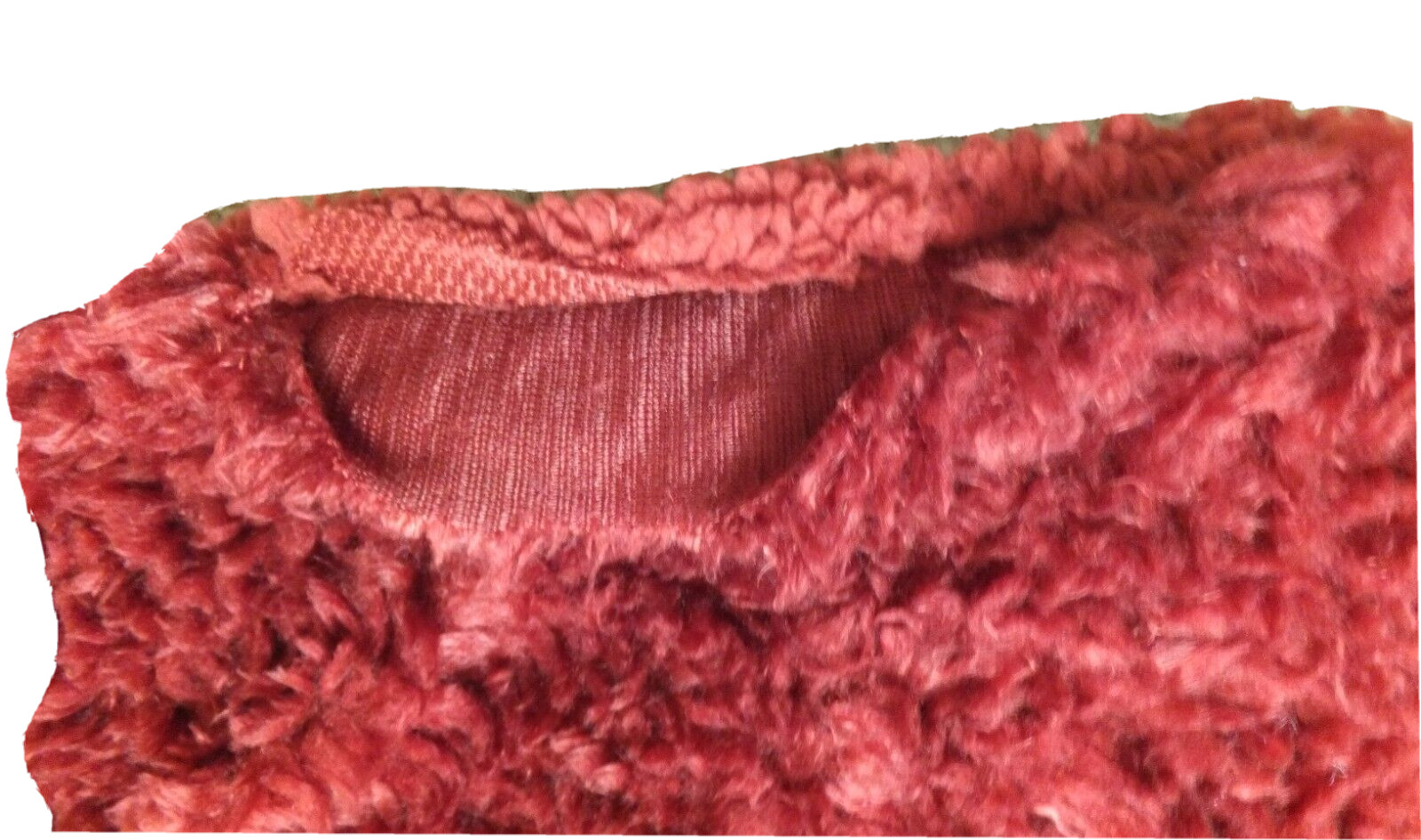 Pottery Barn Throw Blanket Red 50 X 60 Inches Faux Shearling Polyester