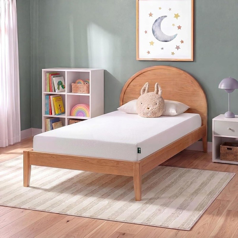 Memory Foam Mattress Medium Firm Pressure Relief Green Tea Charcoal Safe New