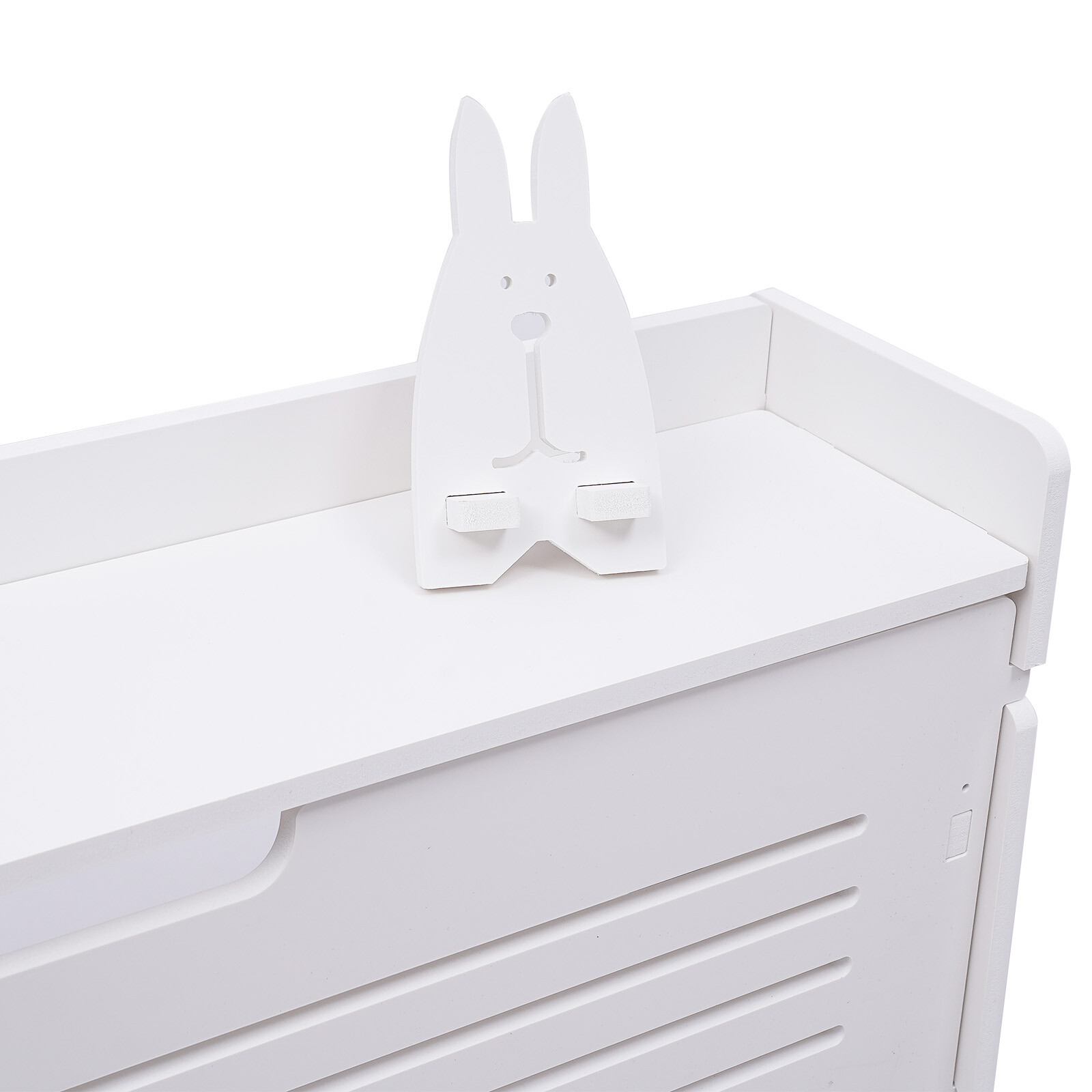 27.56*6.69*42.91in White PVC 3 Layer Freestanding Storage Shoe Cabinet Organizer