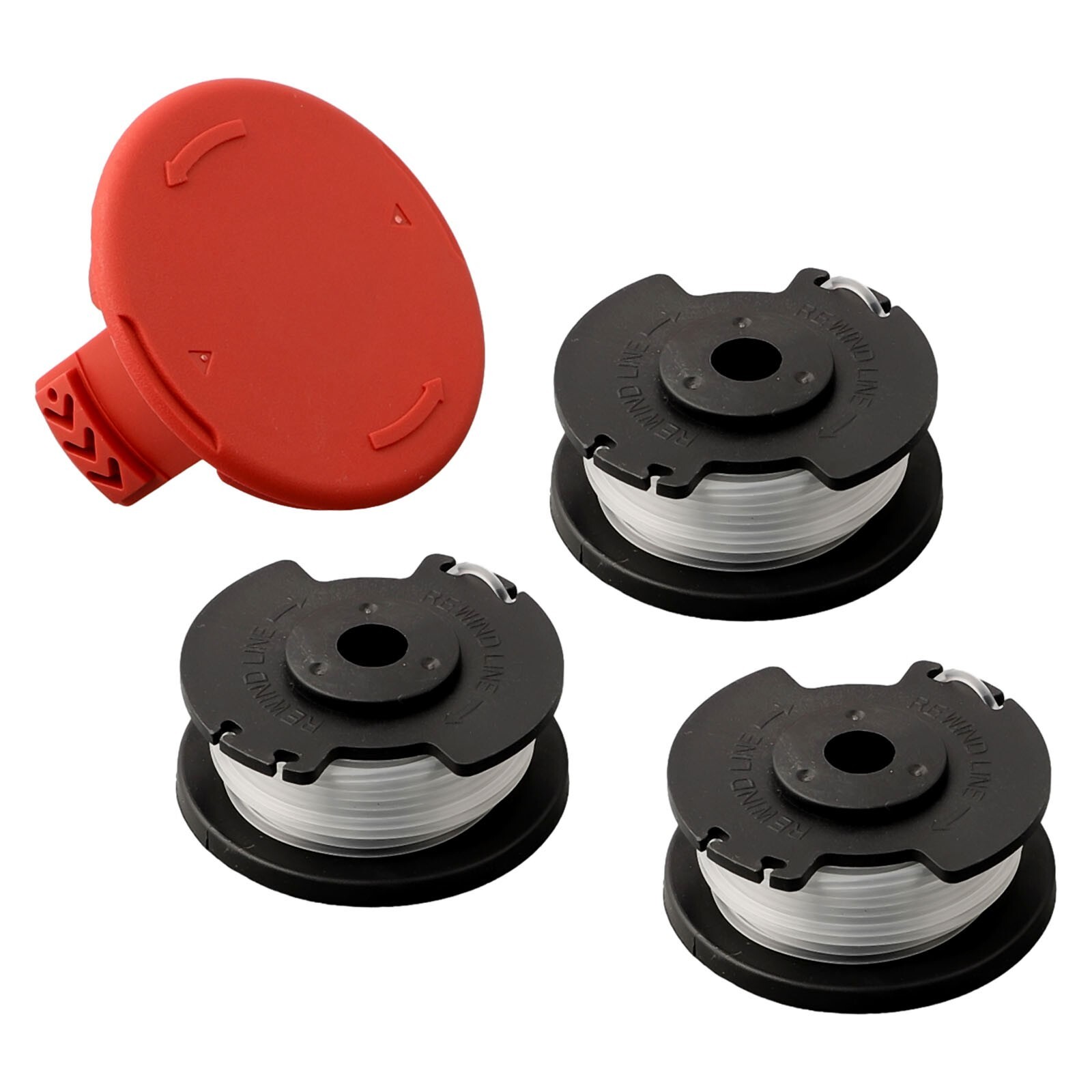 For Hyper Tough Spool Trimmer Line+Cap Cover HT19-401-003-06 & HT19-401-003-07