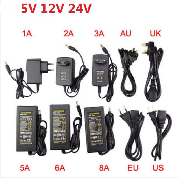 AC110 220V Power Supply Adapter LED Strip 1A 2A 3A 5A 6A 8A 10A DC 5V 12V 24V
