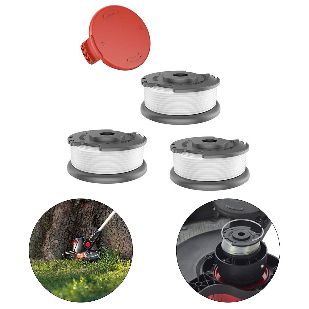 For Hyper Tough Spool Trimmer Line+Cap Cover HT19-401-003-06 & HT19-401-003-07