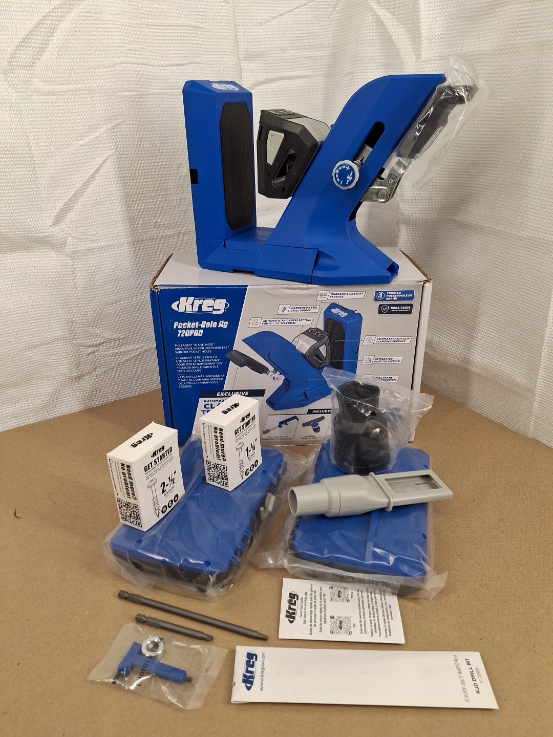 Kreg 720PRO Pocket Hole Jig System KPHJ720PRO Docking Station – Open Box New