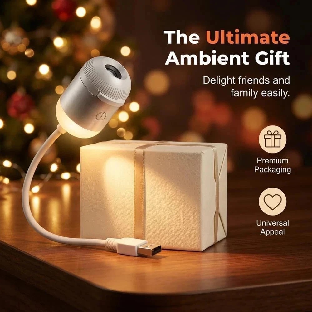 Hd Smart Dynamic 5d Holographic Night Light Projector, 2 In 1 Galaxy Night Light