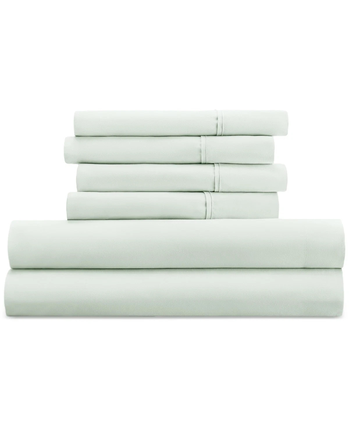 Kaycie Gray Microfiber 4 Piece Sheet Set Twin XL Size In Light Green