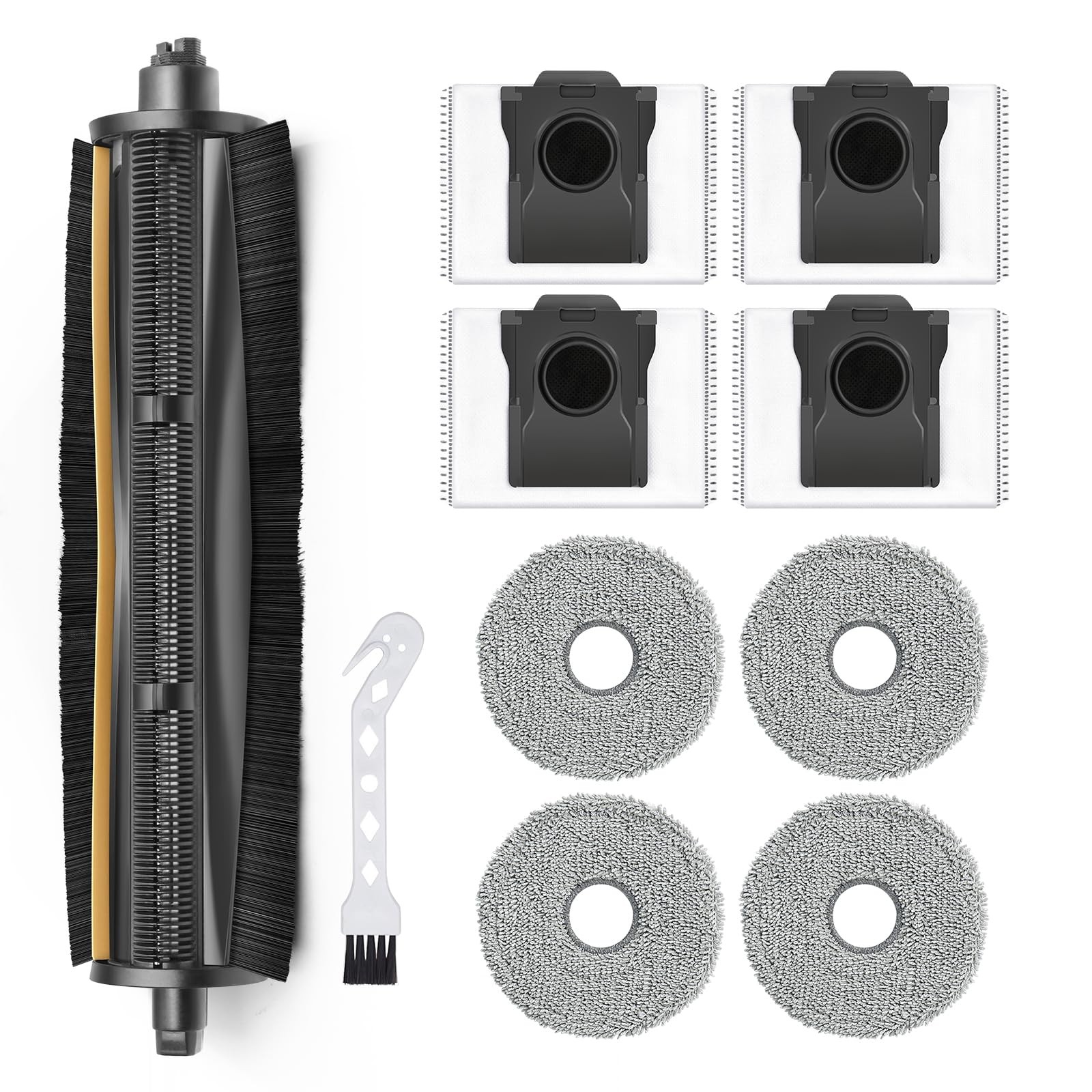 TriCutBrush Fits Dreame L40 Ultra Gen2/X40 Ultra/X30 Ultra Vacuum 10 PCS