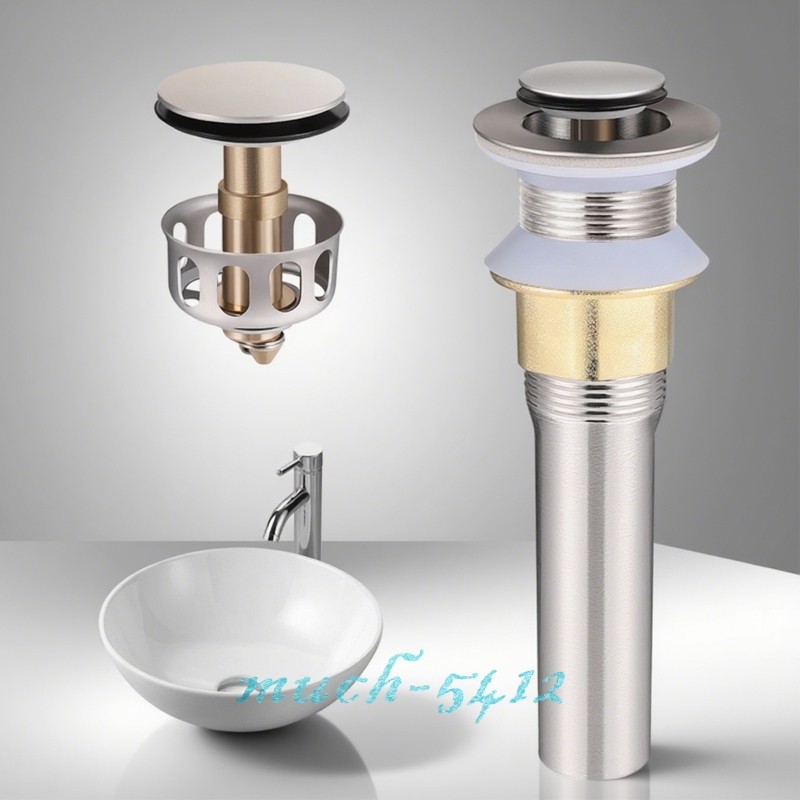 Bathroom Sink Pop Up Drain Vessel Sink Lavatory Vanity Drain With Filter Basket