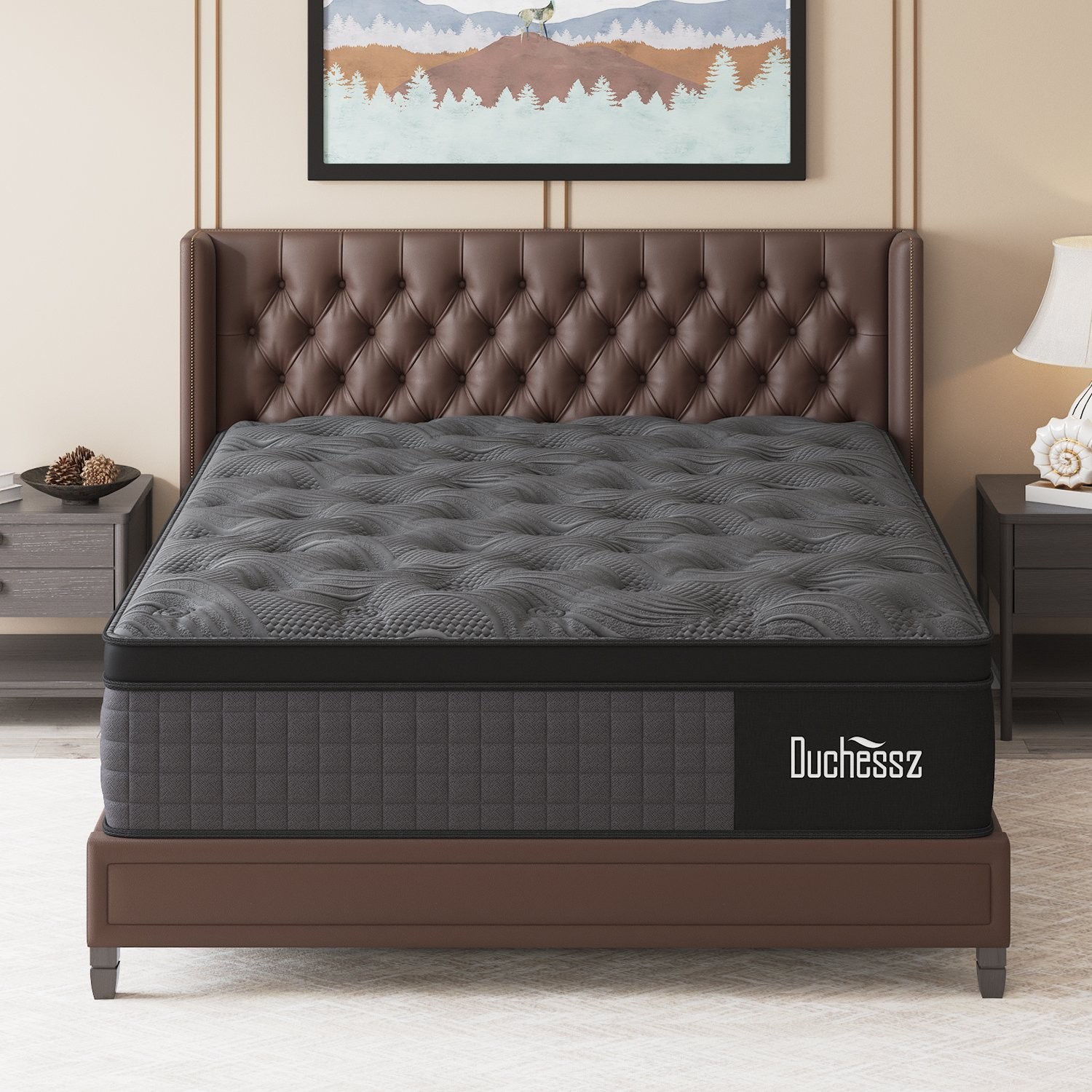 10″ Twin Full Queen King Size Mattress in a Box Hybrid Pocket Spring Memory Foam