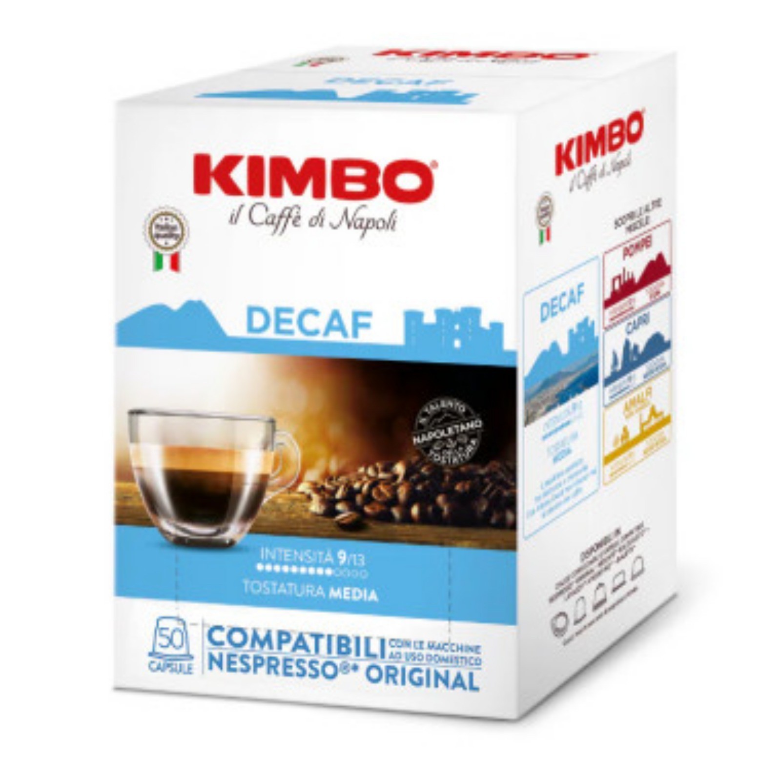 Kimbo Coffee Capsules DECAF Blend Compatible Nespresso Creamy Decaffeinated*