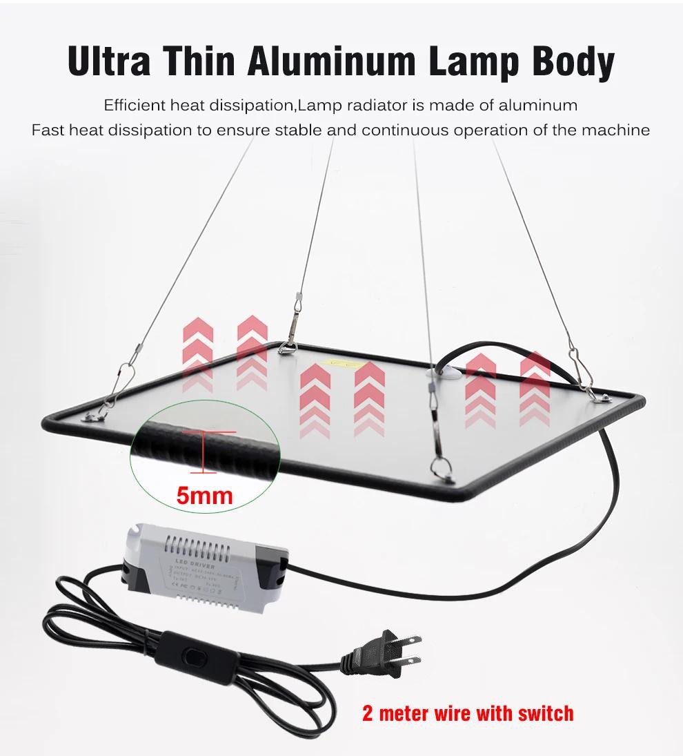Grow Light 1200W Full Spectrum LED for Indoor Plant Growth 4×4 ft Coverage Area
