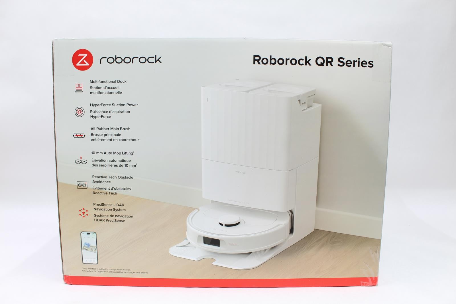 Roborock QR T78 Robot Vacuum & Mop with Multifunction Dock, White