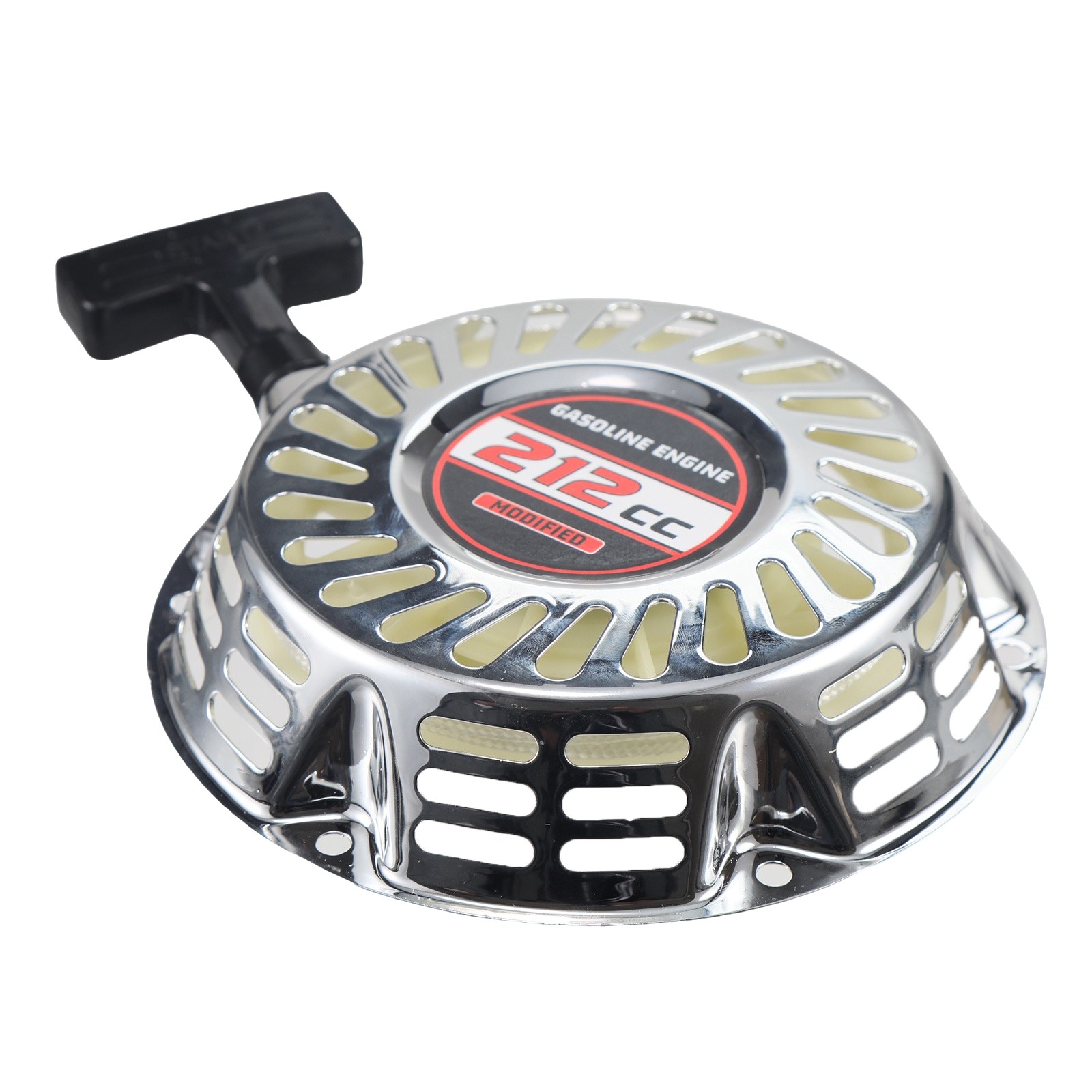 Silver Pull Start Recoil Starter w/Cover For Predator 212 Honda GX160 GX200