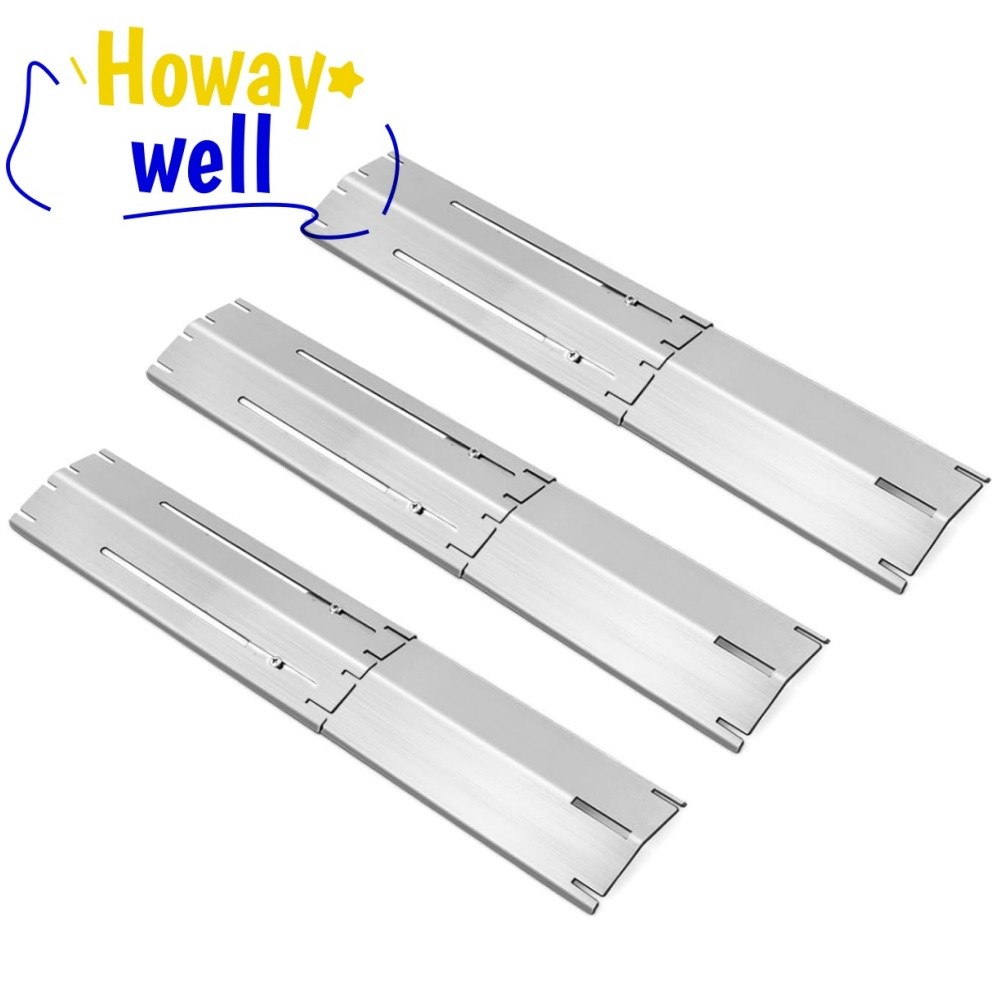 3PCS Universal Heat Plates Heat Tents Heat Shields For Gas Grill Barbecue BBQ