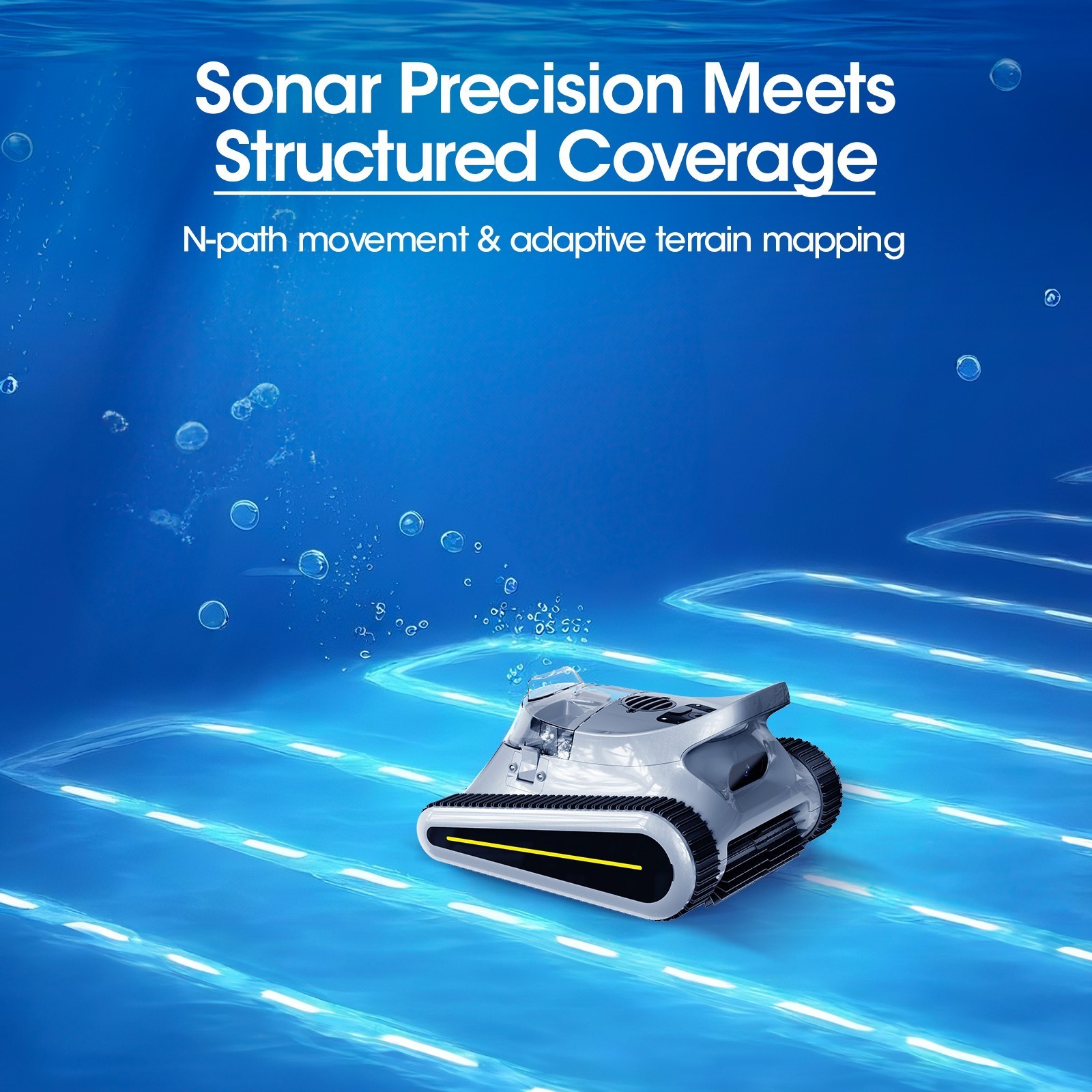 (2026 Upgrade) Seauto Cordless Robotic Pool Cleaner Wall- Waterline Cleaning APP