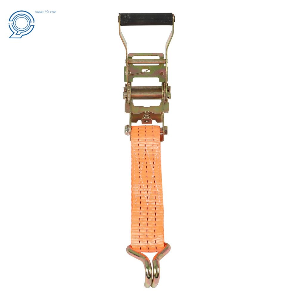 1.5″ x 15′ 4000-lbs Ratchet Straps J Hook Heavy Duty Tie Downs 10 Pack Orange