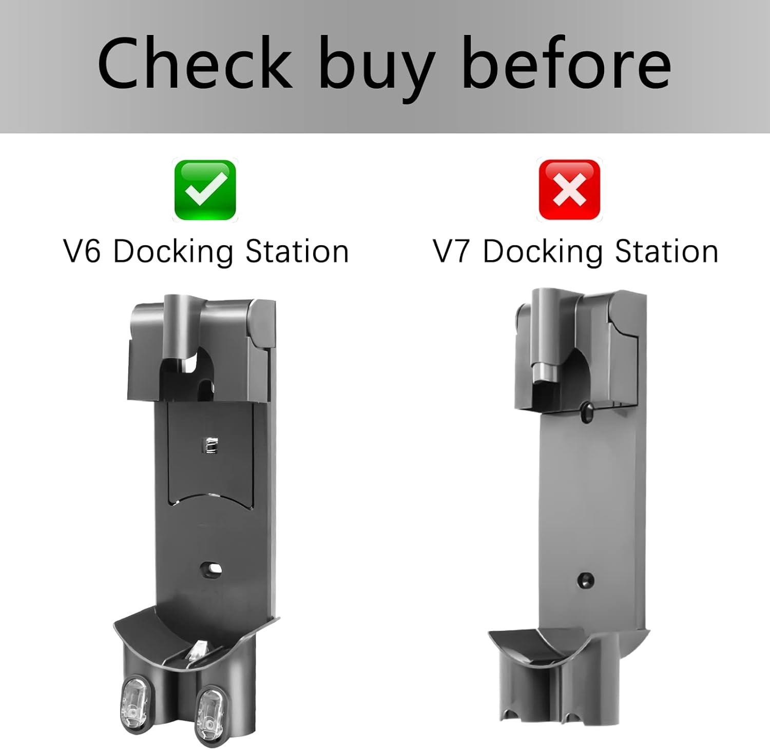 Charging Docking Station for Dyson Vacuum Cleaner V6 – Wall Mount Accessories