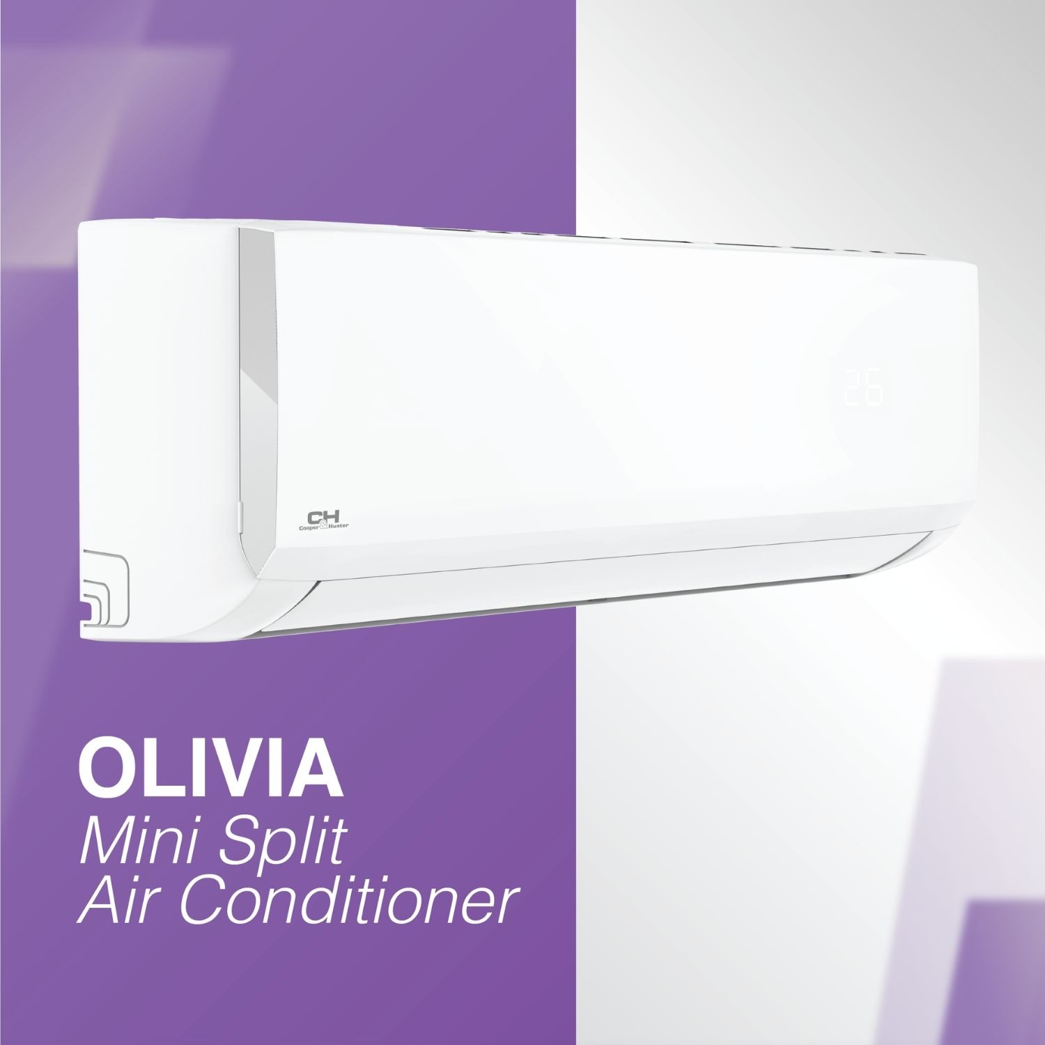 9000 – 36000 BTU 230V Single Zone Sophia Series Mini Split Air Conditioner + Kit