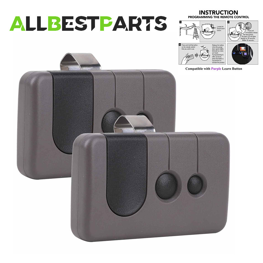 2×For Sears Craftsman Garage Door Opener Remote Control 315MHZ 139.53753 HBW2028