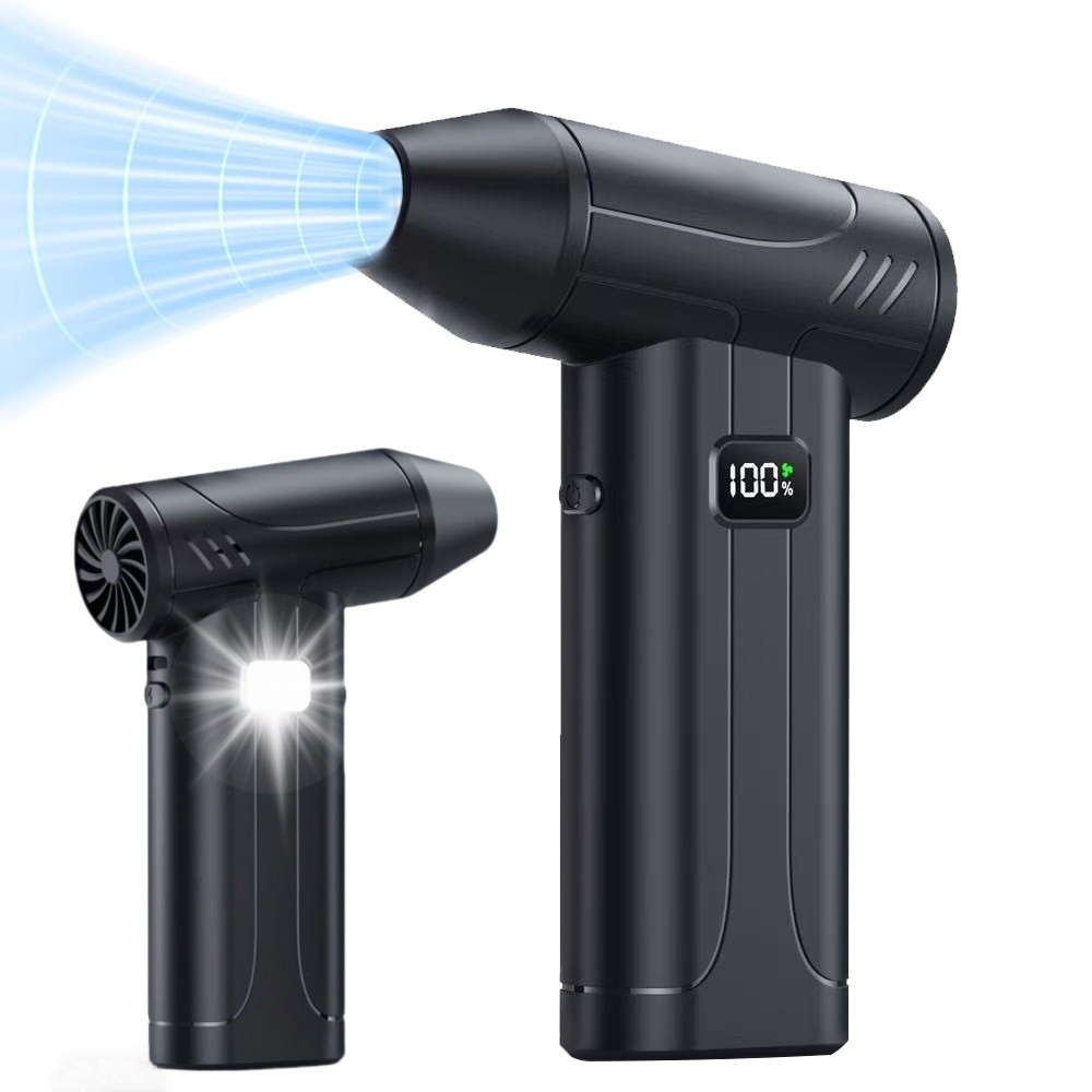 Portable Electric Air Duster Cordless Blower Turbo Fan w/LED Display 100000RPM