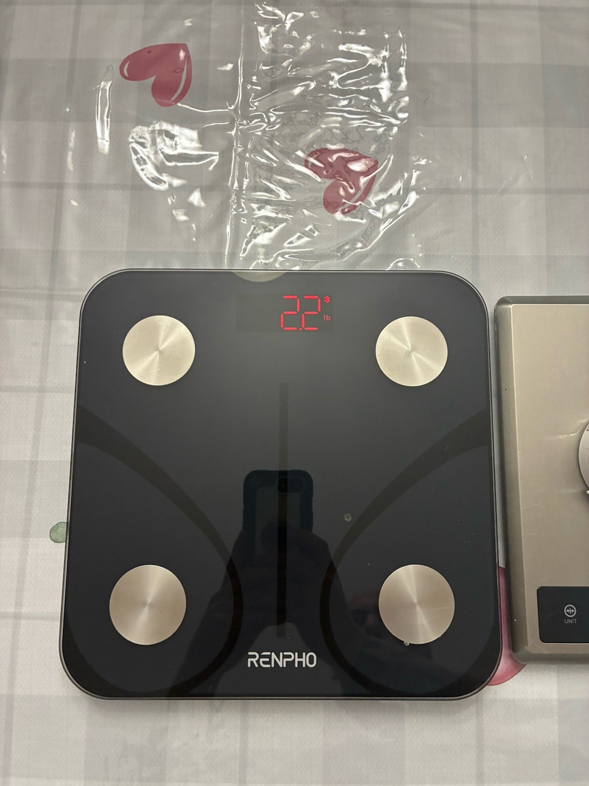 RENPHO Bluetooth Body Fat Weight Scale, Food Scale And Measuring Tape.. USED