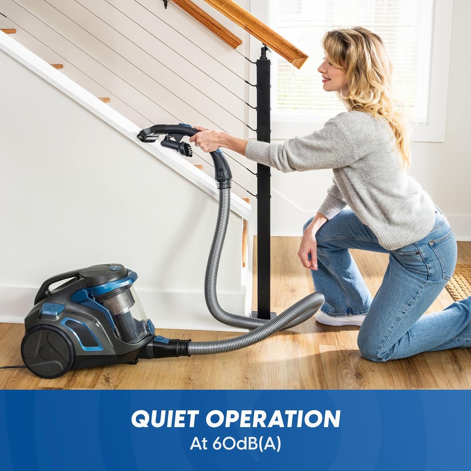 Vacmaster CC0501 Ultra Silent Bagless Canister Vacuum Powerful Cleaner