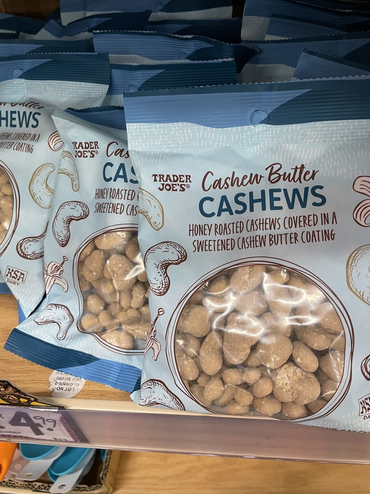 2 Packs Trader Joe’s Cashew Butter Cashews Honey Roasted 8 oz Each Pack