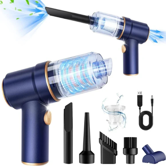 KMM Handheld Car Vacuum Cleaner, 9000Pa Vacuum Cleaner and Air Duster, 120W