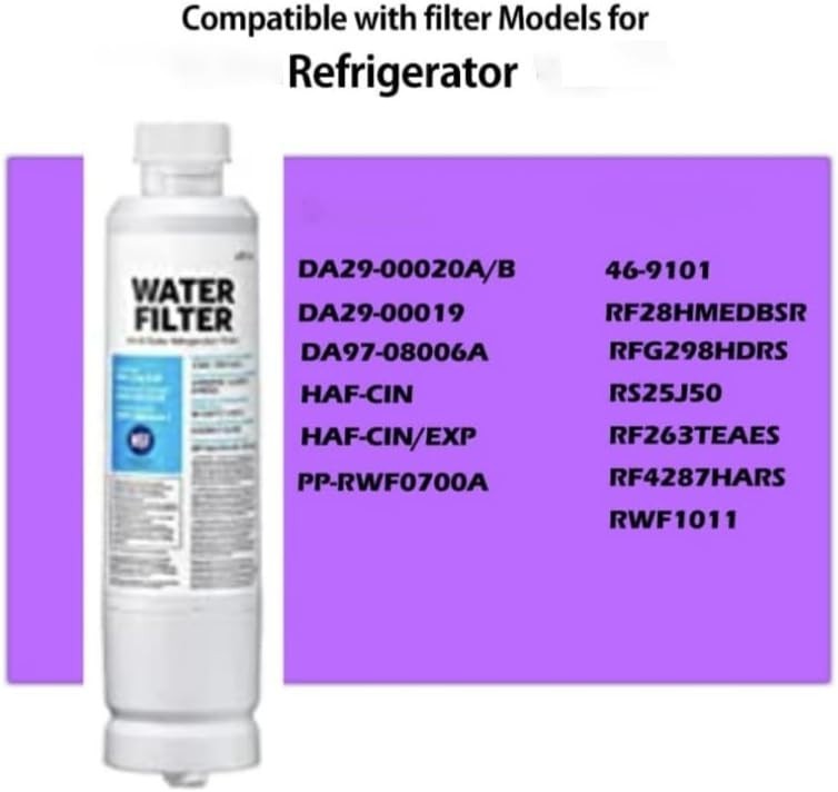 Easy Install 2-Pack HAF-CIN/EXP Filters, Fresh Crystal-Clear Water Guaranteed