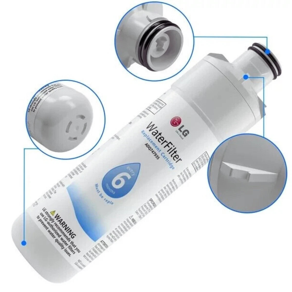 New Sealed LG LT1000P Refrigerator Water Filter Replacement ADQ747935, 2 Pack