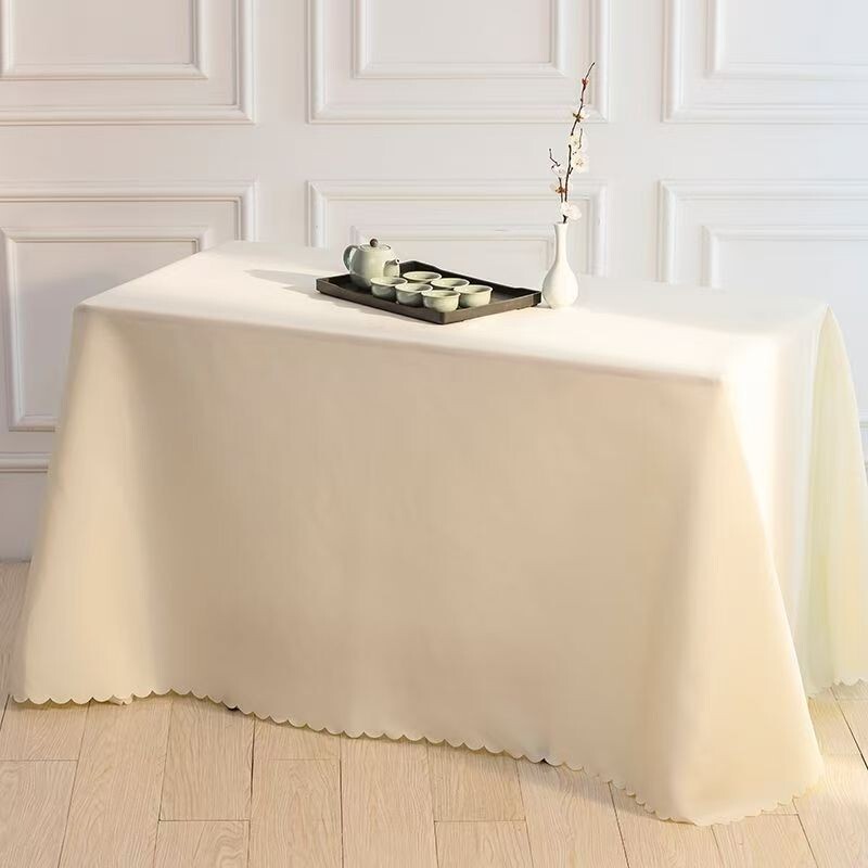 Customized Rectangle Tablecloth with Logo Personalized Table Cloth for Events