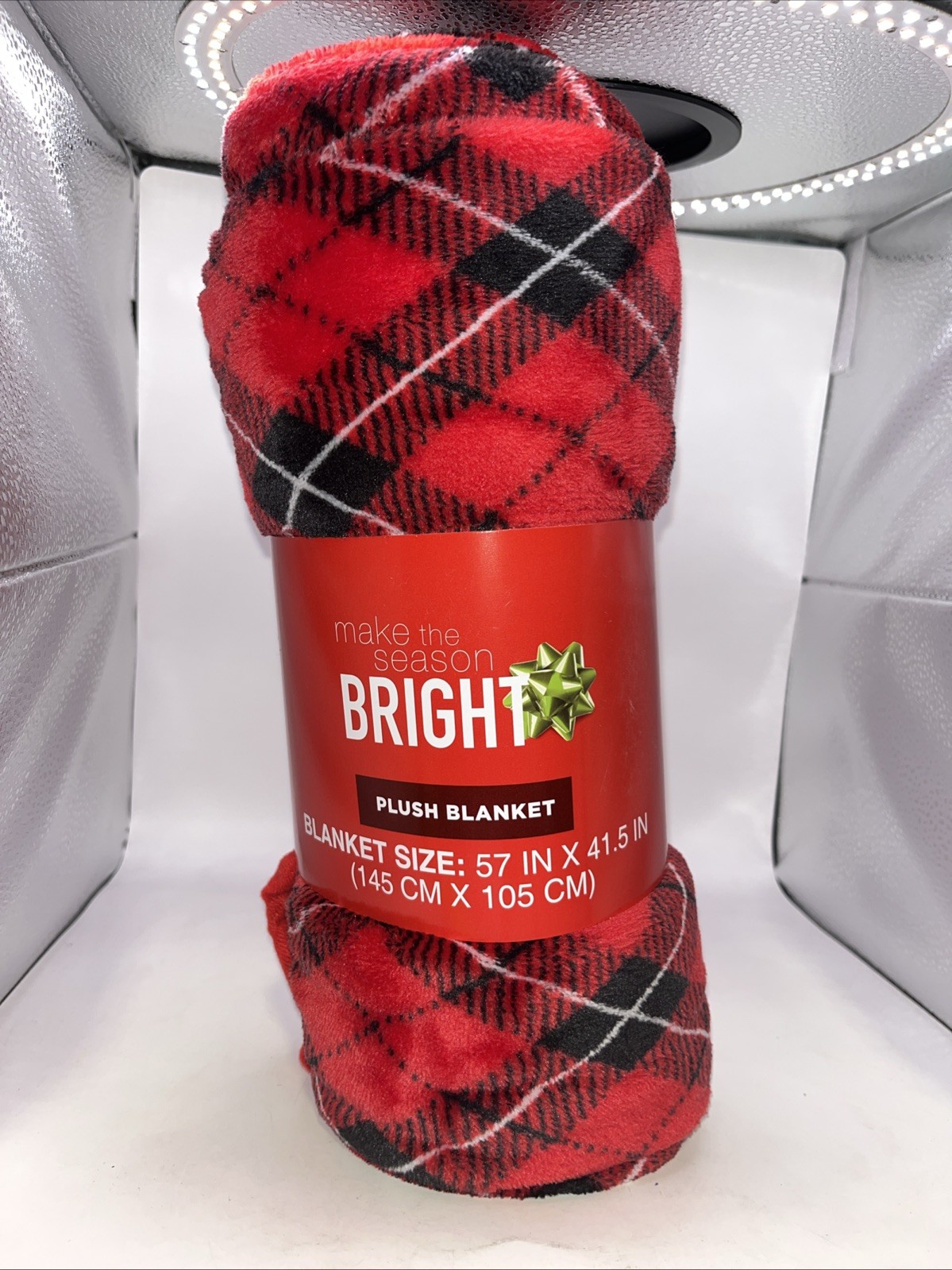 Make The Season Bright Plush Blanket 57in X 41.5in