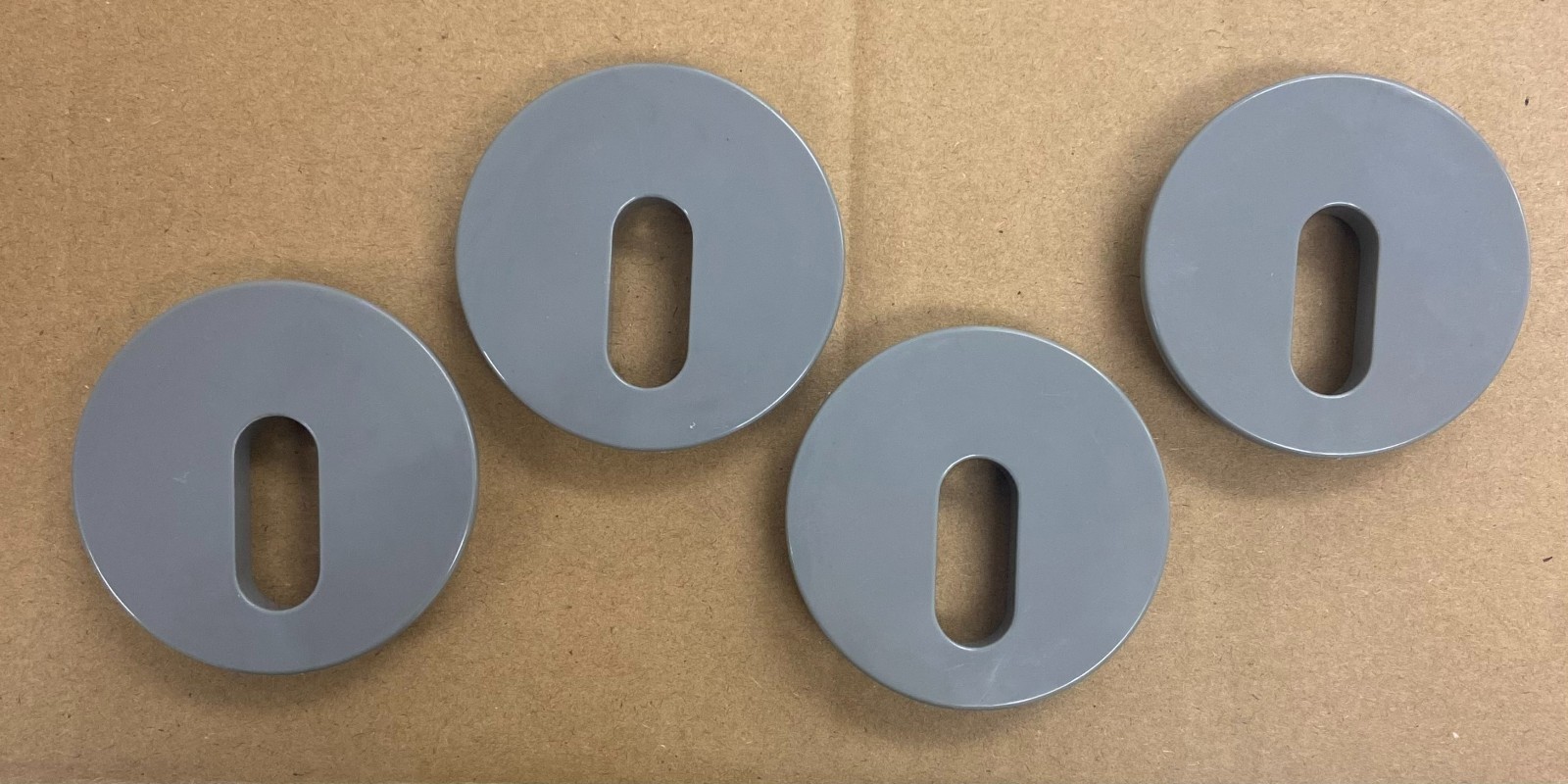Deck Jet (J Style) Cap Gray Round SET OF FOUR (compare to 25597-001-020)