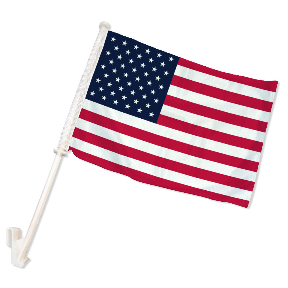 USA Double Sided Car Flag US Car Window Flag American Flag