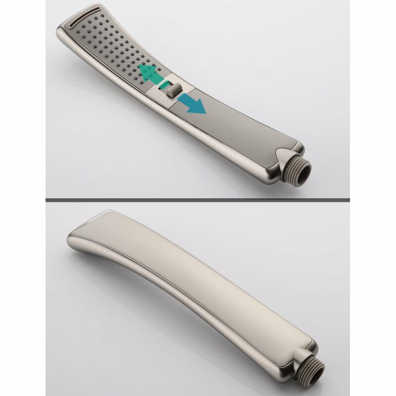 “Bright Showers” Multi Function Rain Brushed Nickel Shower Head PSS3919-02
