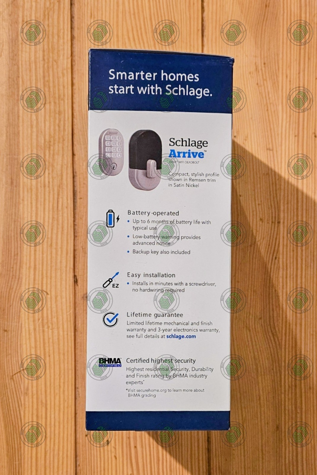 Schlage Arrive – Century Satin Nickel – Smart Wifi Deadbolt Lock *NEW & SEALED*