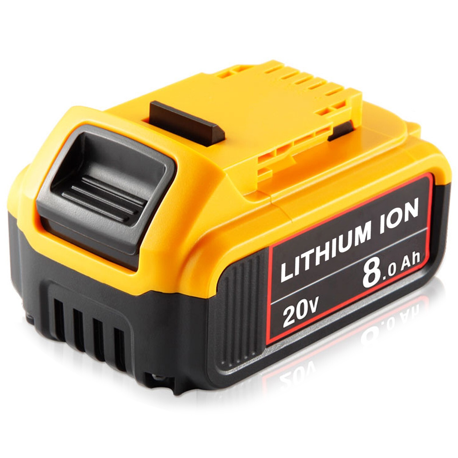 Pack For DeWalt 20V 20 Volt Max XR 8.0AH Lithium Ion Battery DCB206-2 DCB205-2