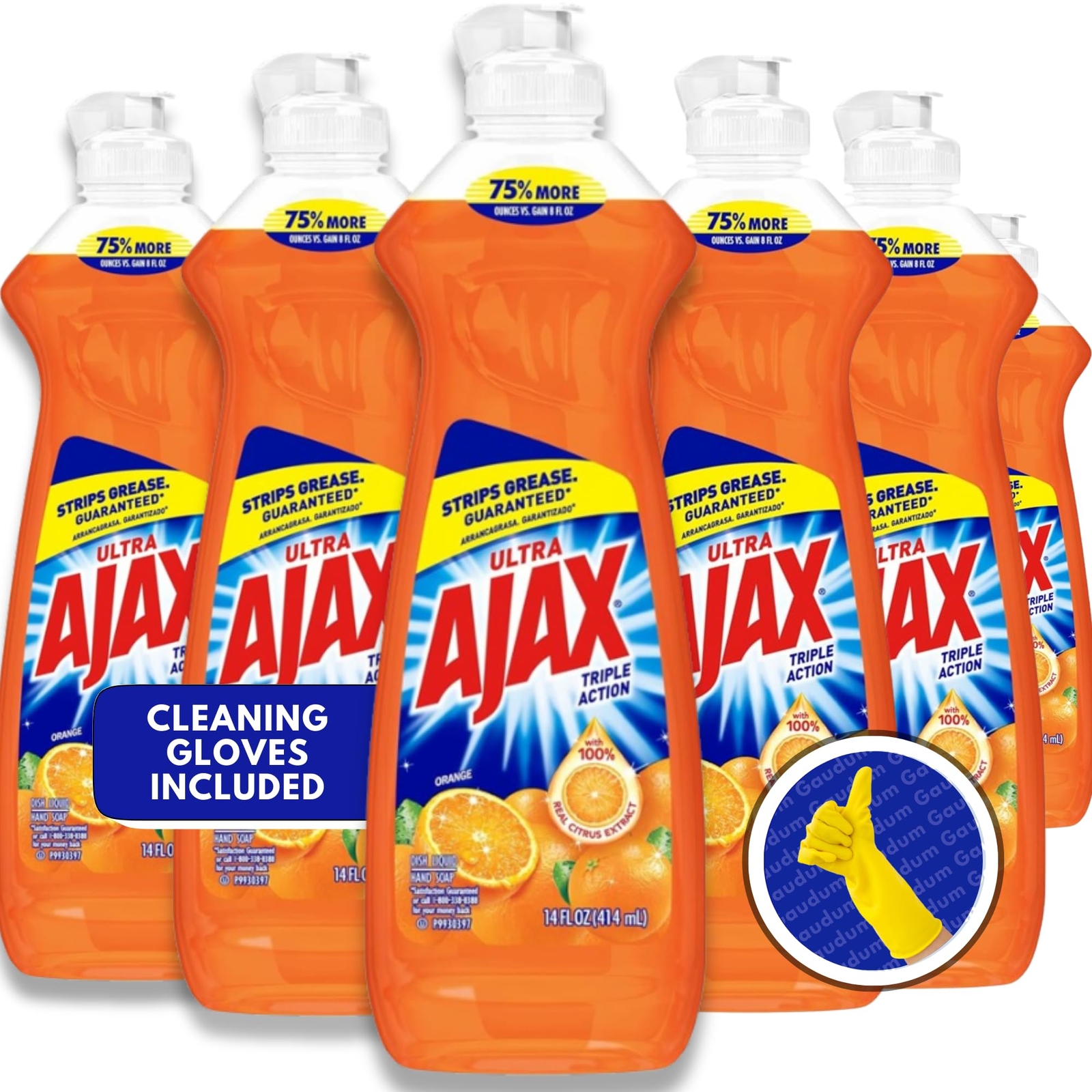 Ajax Dish Soap – Ajax Dishwashing Liquid Super Degreaser 14 FL OZ 6 Count