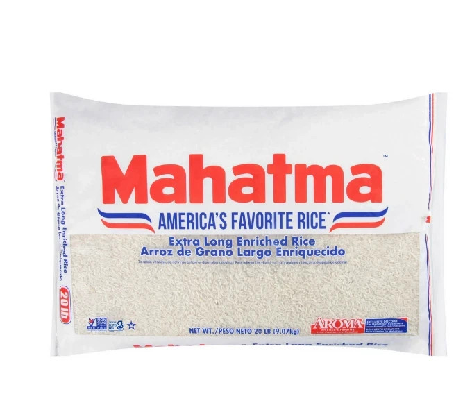 Mahatma Enriched Extra Long Grain White Rice 20 lb Bag,