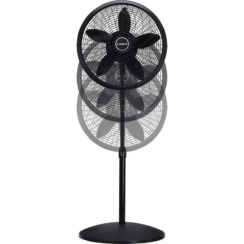 Adjustable Height Oscillating Stand Fan W/ Three Speed Options Home Cooling New