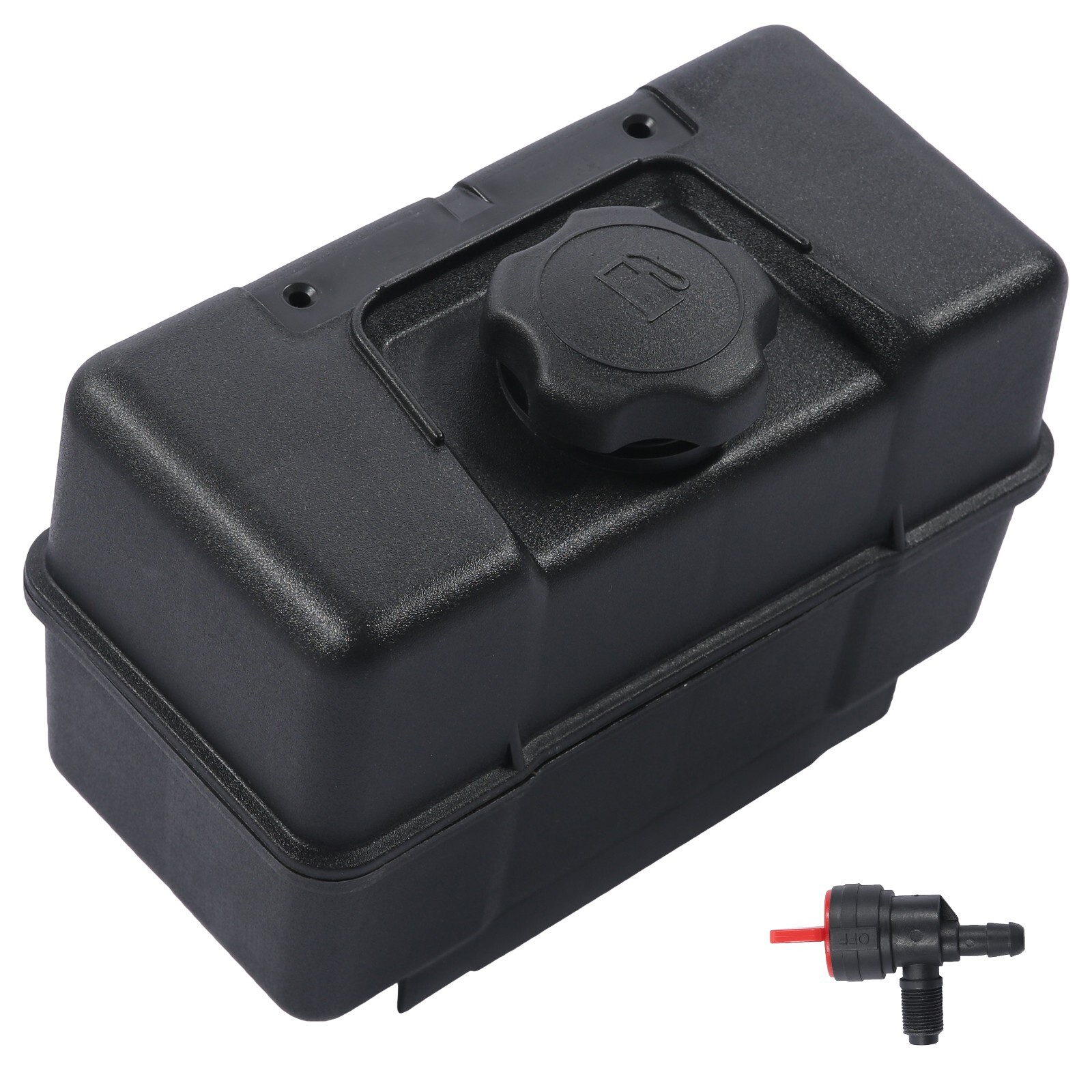 4 Quart Plastic Fuel Tank w/ Cap & Shut-Off Valve Fit for Briggs & Stratt 691993
