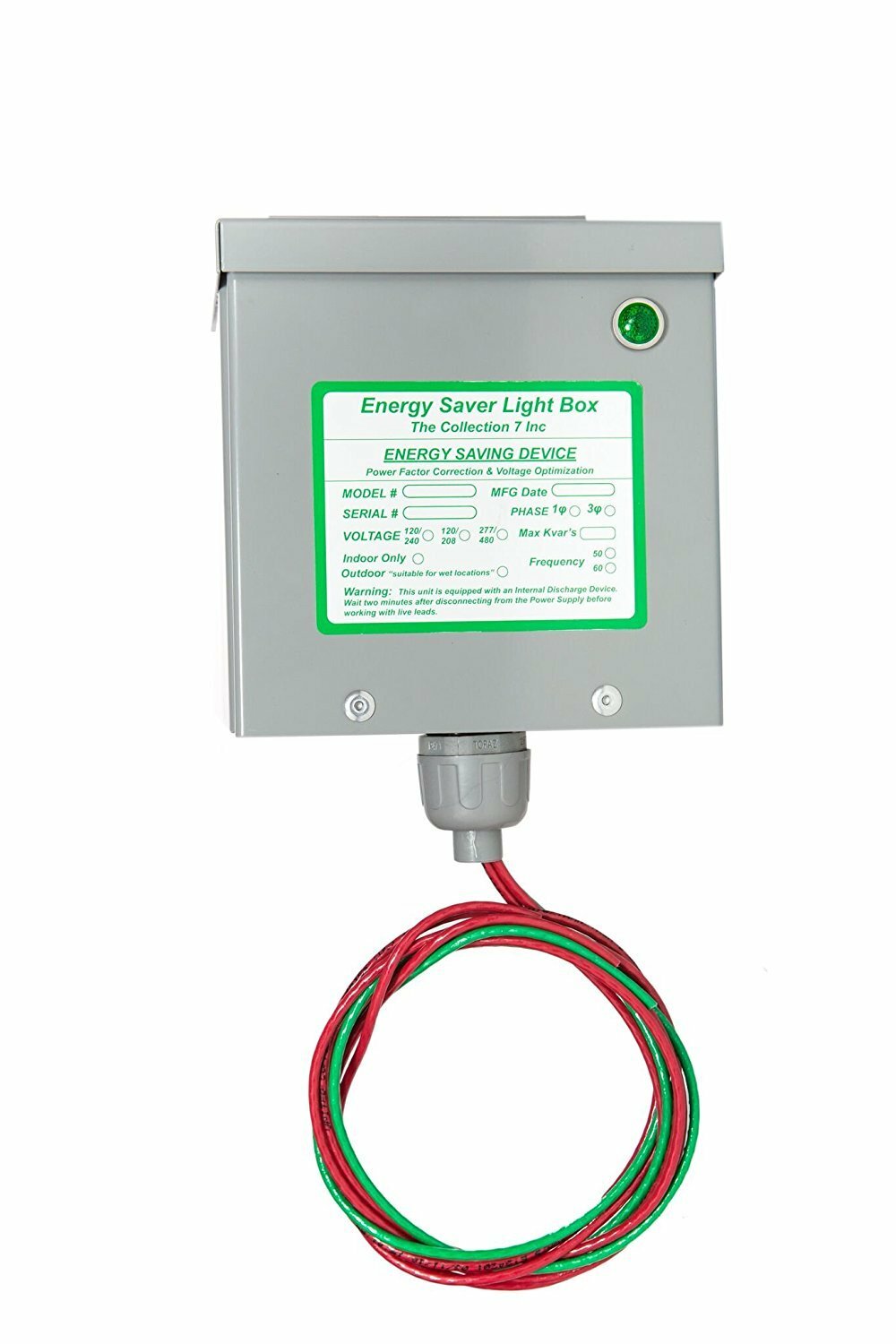 KVAR Energy Whole House Surge Protection Power Factor Correction Device 200 AMP
