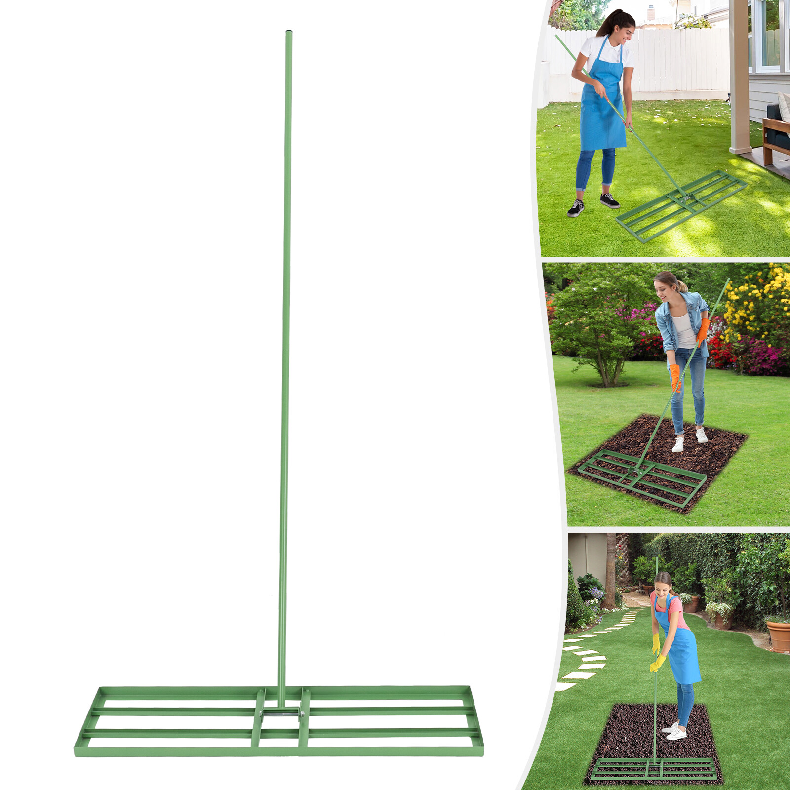 35.83*9.84in Lawn Leveling Rake for gardens, farms, lawns, yards, soccer fields