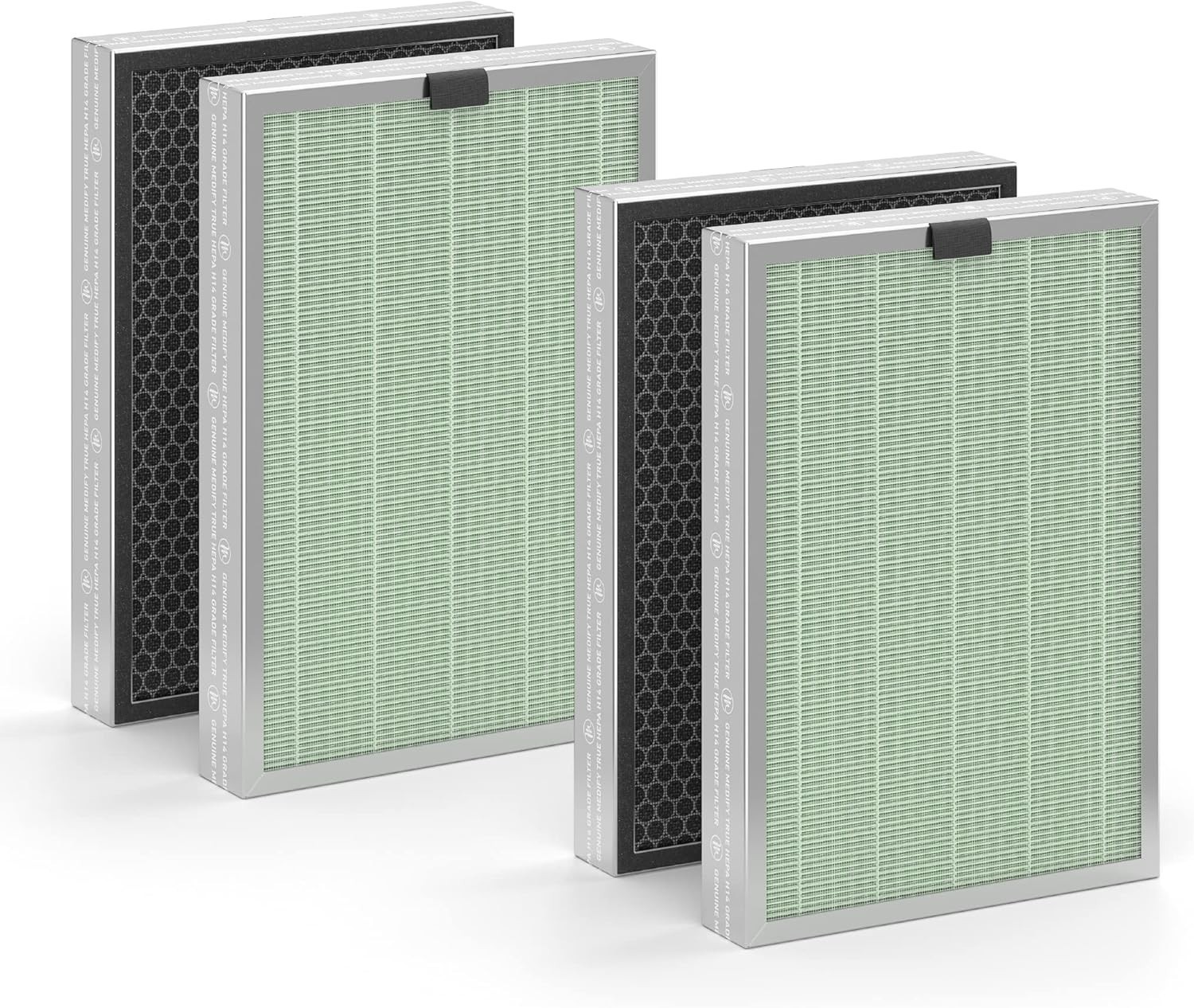MA-125 Genuine Replacement Filter H14 HEPA Carbon Smoke, Odor, Dust | 2-Pack