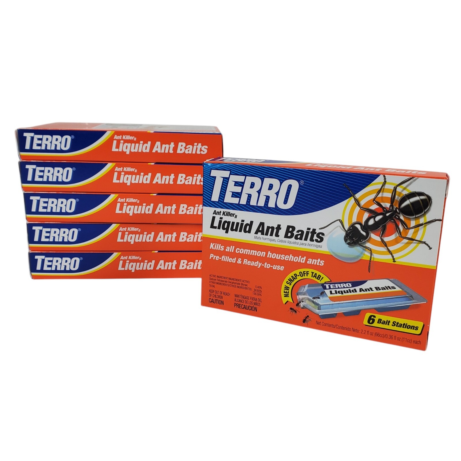 Terro T300 Ant Killer II Liquid Ant Baits, 36 Pre-filled Stations Total – 6 PACK
