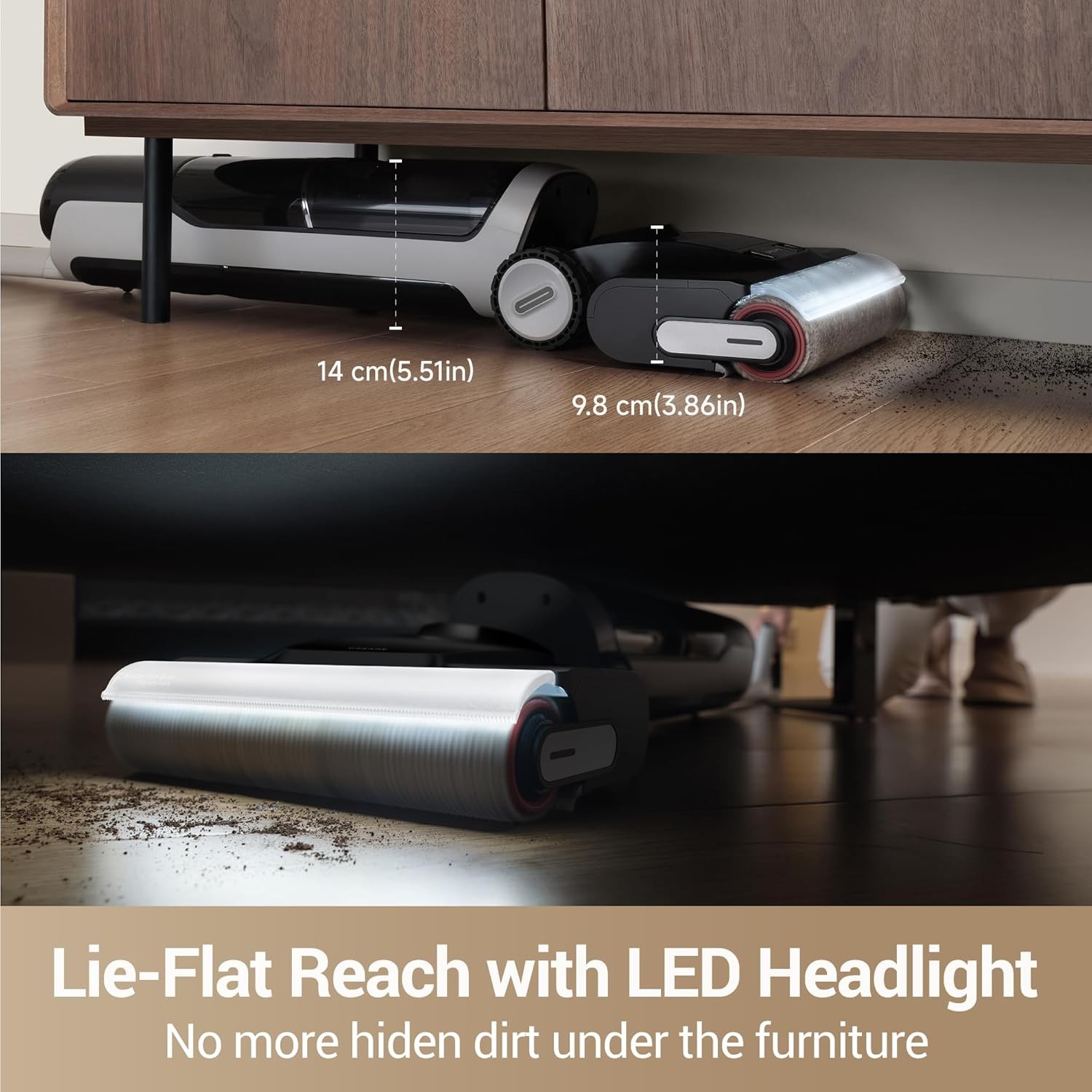 DREAME H14 Pro 180° Lie-Flat Vacuum Mop 18kPa Suction 140°F Wash & Fast Dry｜New
