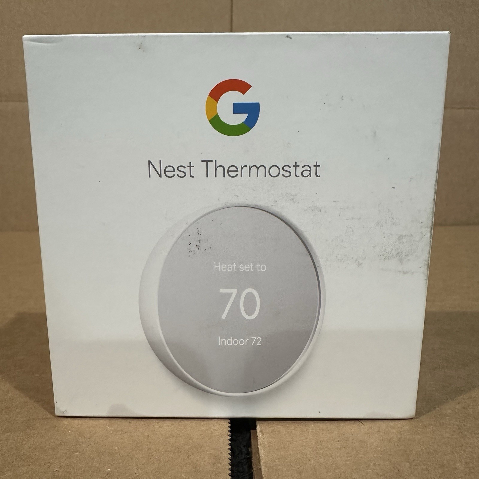 Google Nest Thermostat Snow Wi‑Fi App Control Round 24V Programmable