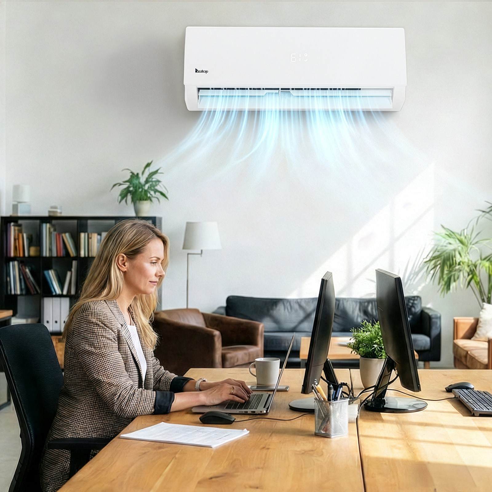 38000 BTU 4 Zone Mini Split Heat Pump Air Conditioner Ductless AC Unit 4x 9K BTU